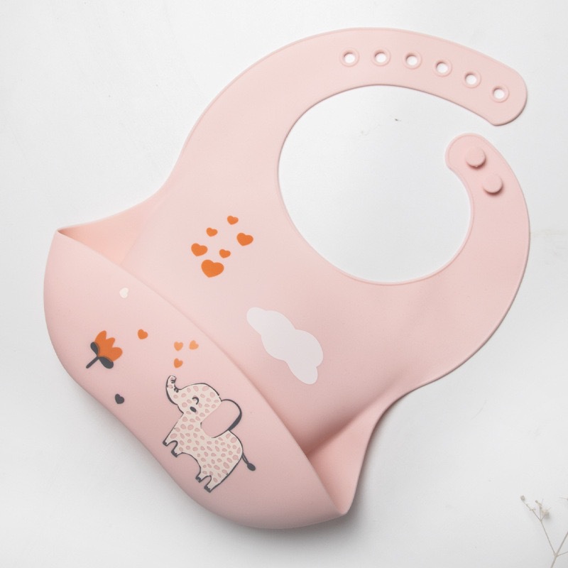 婴童 硅胶围兜小熊围嘴男女宝宝吃饭兜儿童口水兜防水防脏神器详情19