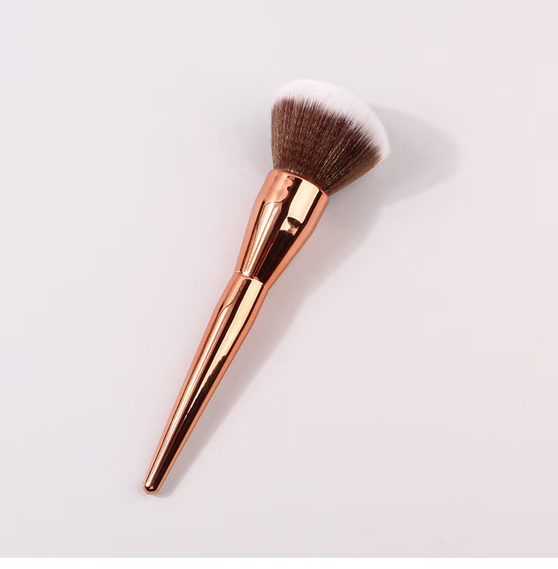 瑛秀美跨境专供大号单支散粉刷玫瑰金化妆刷超柔软毛粉刷亚马逊爆款美妆工具厂家直销详情10
