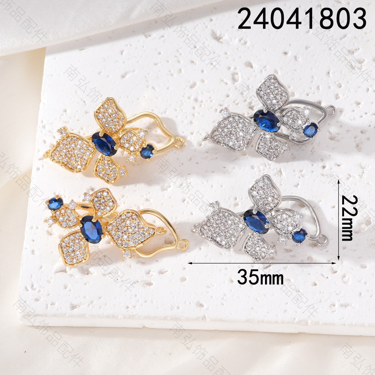 Pearl necklace clasp, 18k gold inlaid with zirconium irregular OT clasp, diy bracelet necklace ending chain clasp accessory pic 29