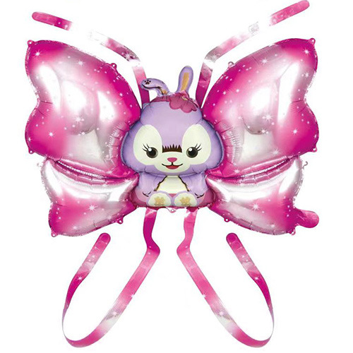 小猪佩奇网红天使的蝴蝶翅膀气球充气儿童小号批发铝膜玩具混批详情8