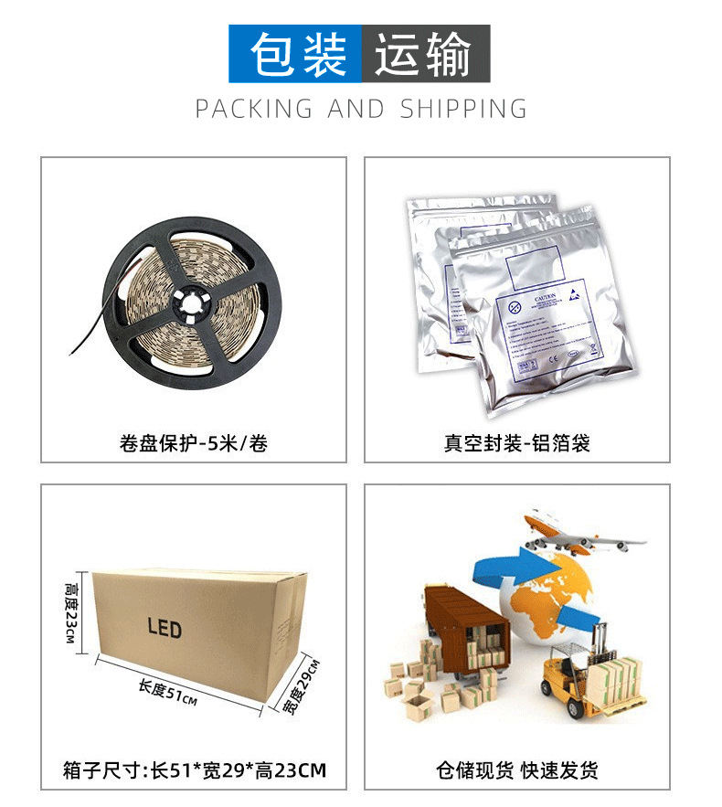 24V2835恒流灯带20米无压降10MM1米120灯软灯条工程装饰详情6