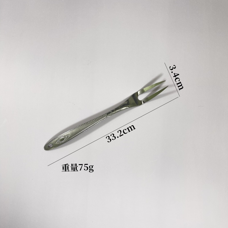 不锈钢7件套装厚薄可挂式厨房烹饪锅铲汤勺漏勺煎铲饭勺肉叉分菜详情6