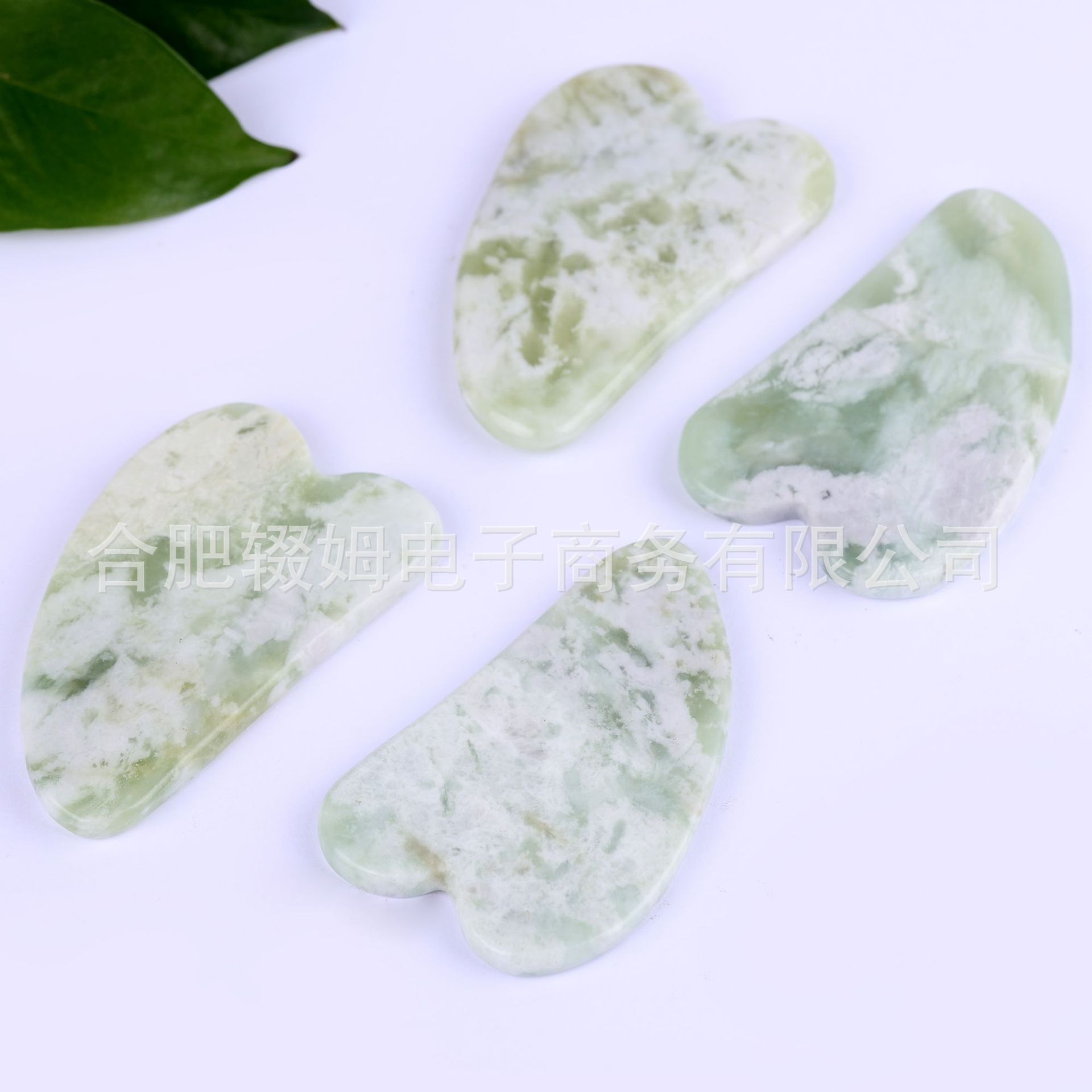 天然岫玉玉石板面部美容按摩器全身通用牛角刮板岫玉刮痧板经络详情34