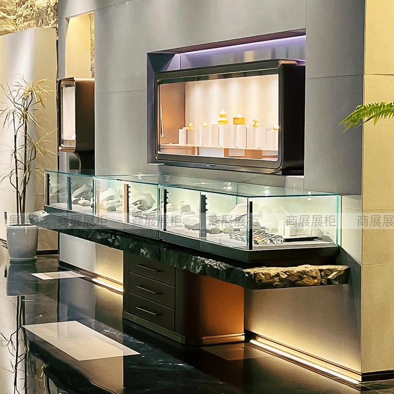 博物馆展柜展示柜字画文物展柜纪念馆展厅夹胶玻璃柜金属展柜定制详情2