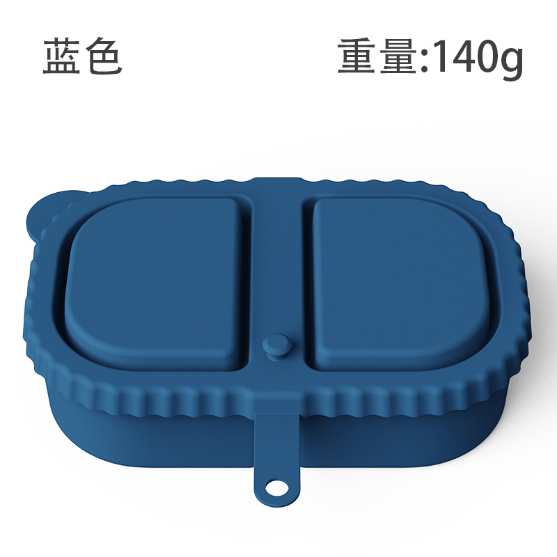 silicone snack container硅胶双格调味盒酱料盒带盖硅胶零食容器详情4