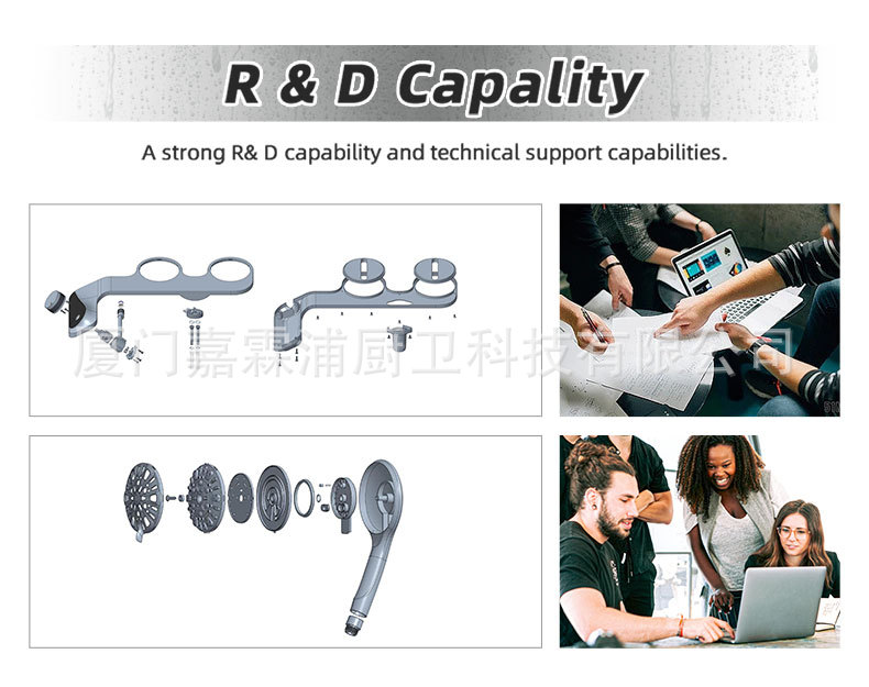 Wholesale of 8-inch round electroplated shower heads and cross-border concealed shower and bath shower heads in Xiamen pic 55