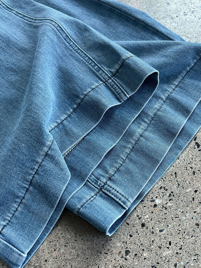 Luxi American 9-inch slightly flared jeans for women, 2025 Summer New style casual loose wide-leg pants with a drape, 68326 pic 45