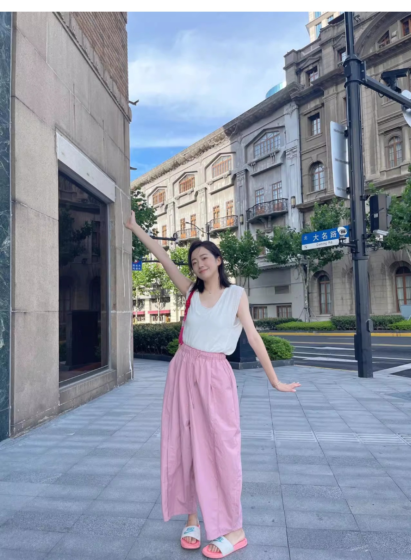 高圆圆同款日本ball chain刺绣环保袋收纳袋尼龙手提单肩斜挎包女详情25