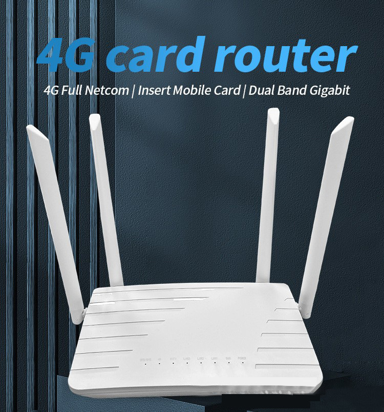 4G wireless router with SIM card, 300Mbps wireless terminal router with hotspot pic 1