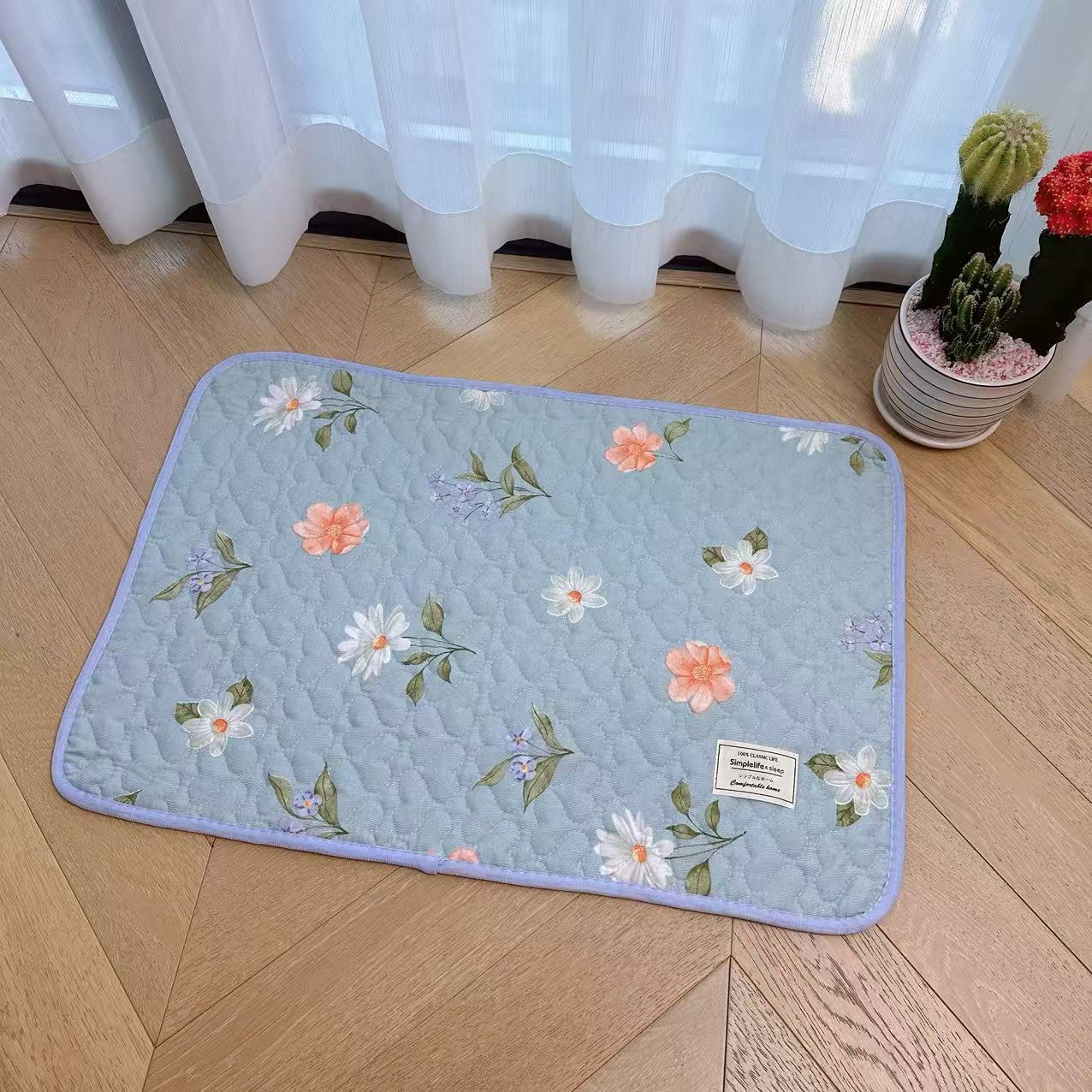 New style floor MATS, Korean-style pure cotton quilted carpet floor MATS, entrance door MATS, dust-proof floor MATS, waterproof and anti-slip pet MATS pic 13