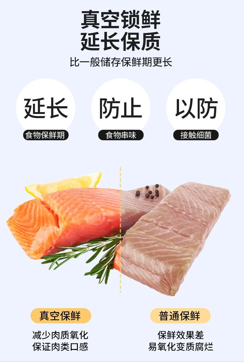 食品真空袋干湿两用保鲜袋家用冰箱密封收纳袋压缩保鲜袋电泵手泵详情7