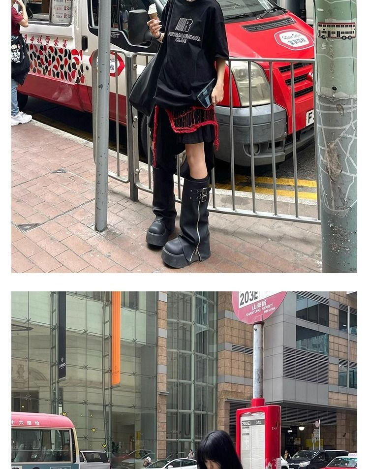 厚底裤管靴西部骑士靴2025新款爆款长筒靴女秋冬不过膝瘦瘦高筒靴详情12
