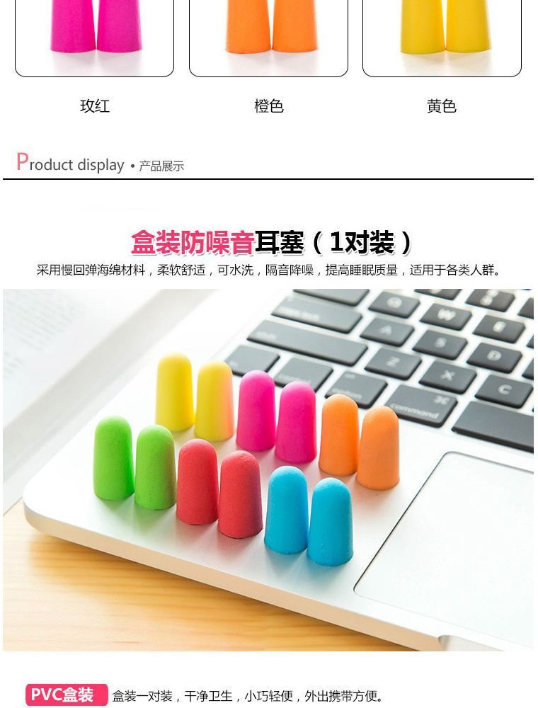 耳塞防噪声睡觉睡眠盒装隔音降噪学习睡觉听力防护防呼噜劳保用品详情2