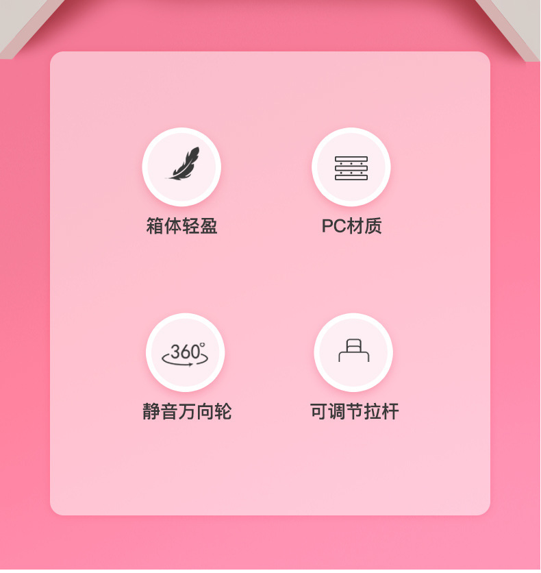 儿童拉杆箱学生密码箱万向轮卡通拉杆箱批发可印logo 行李箱详情2