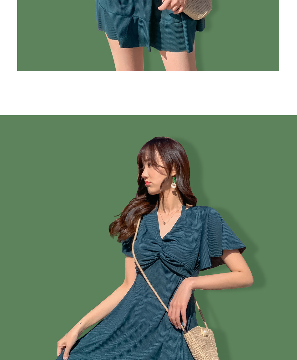 Hot-selling plus-size swimsuits for overweight women and girls, conservative and slimming one-piece dresses, hot spring swimming swimsuits, sexy swimsuits wholesale -038857 pic 18