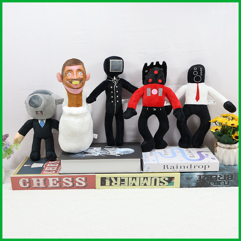 Cross-border bestseller skibiditoiletplush Toilet man parody plush toy doll Titan pic 17