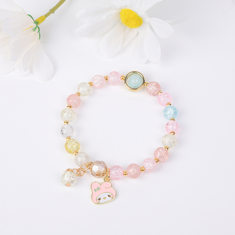 爆花水晶手链三丽欧系列少女韩版首饰库洛米朵闺蜜学生手串饰ins详情2