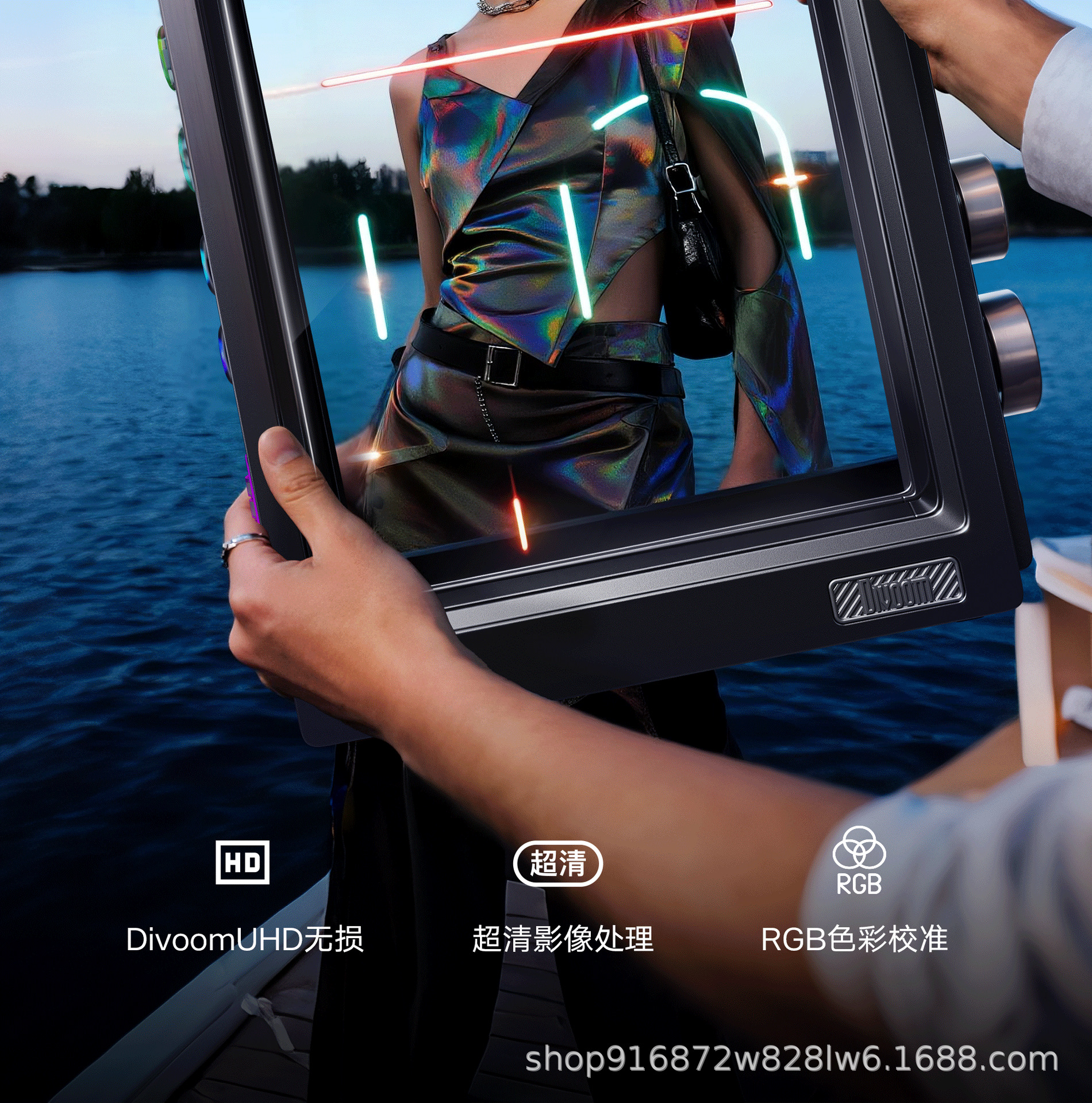 Divoom Time World Transparent Floating Electronic Photo Frame High-definition couple Digital Album Smart Projection Gift pic 12