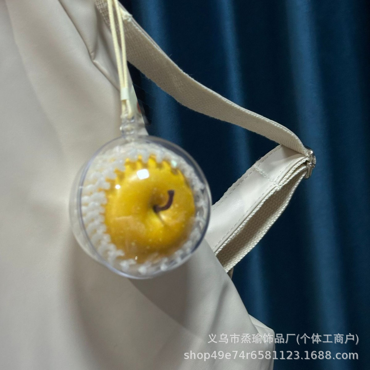 手工创意苹果挂件苹果汽车挂礼物情侣包包挂件平安果挂饰红运当头详情4