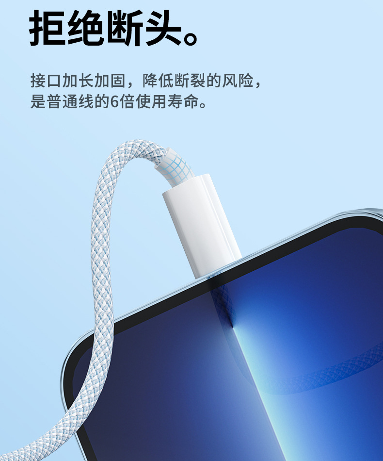 适用苹果数据线iPhone8/11/12/快充手机充电线13/xs/6闪充大电流详情9