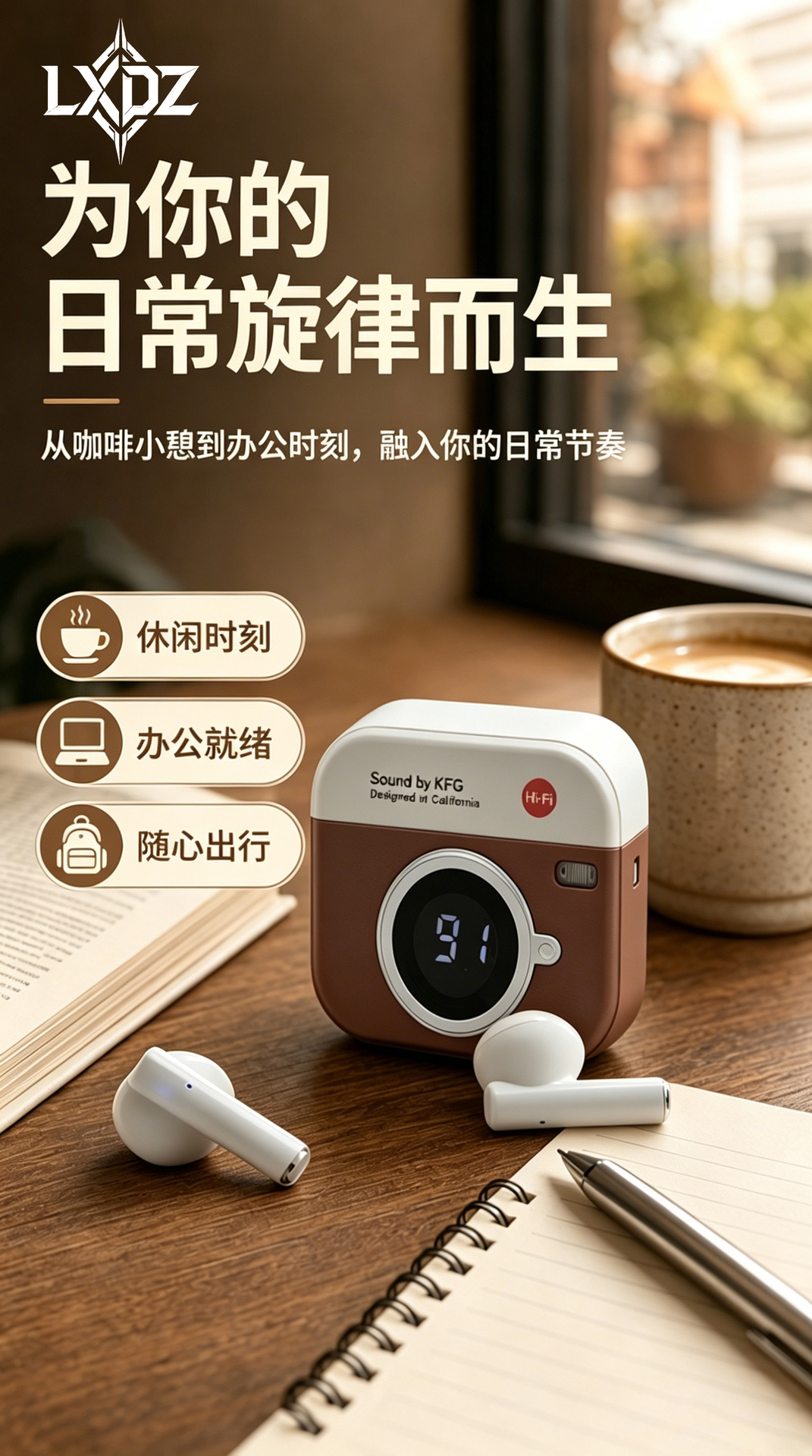 Новая ретро-камера LXDZ 2026 bluetooth с беспроводным высоким уровнем шума для беспроводных беспроводных беспроводных беспроводных беспроводных беспроводных bluetooth pic 5