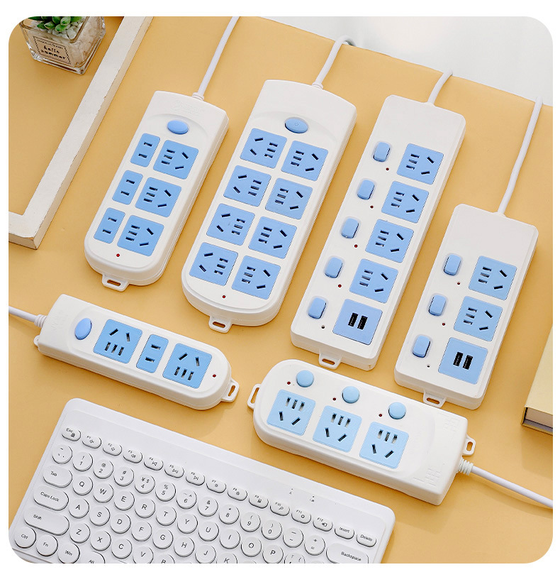 Wholesale of household multi-socket, multi-functional, multi-hole socket boards, power strips, power strips with wires, long power strips and sockets pic 9