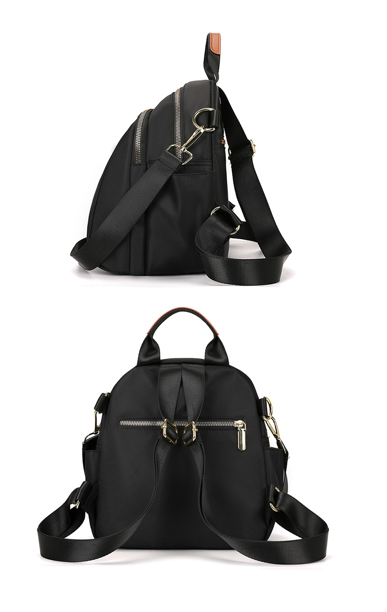 韩版气质简约女士双肩包新款百搭质感休闲包轻盈背包潮流靓丽女包详情27