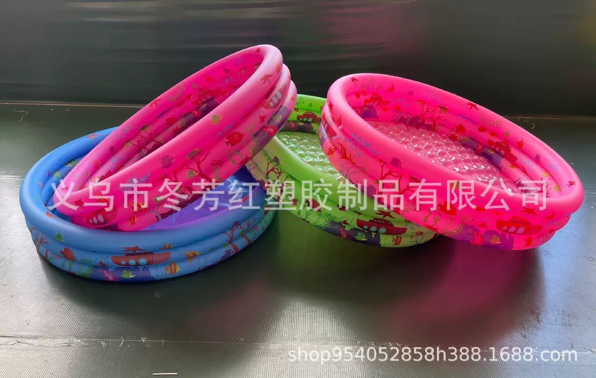 厂家直供儿童PVC圆形游泳池户外广场充气钓鱼水池适合小孩玩耍运动户外游艺设施详情4