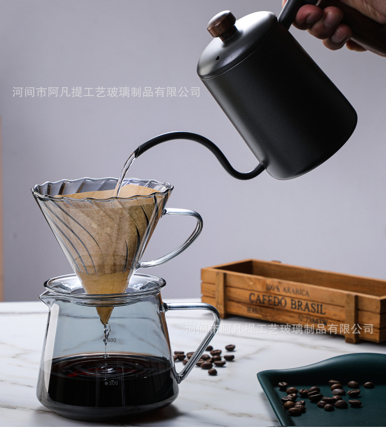 【新品推荐】wujiawu新款咖啡壶玻璃套装过滤器一体式滤杯V60详情5