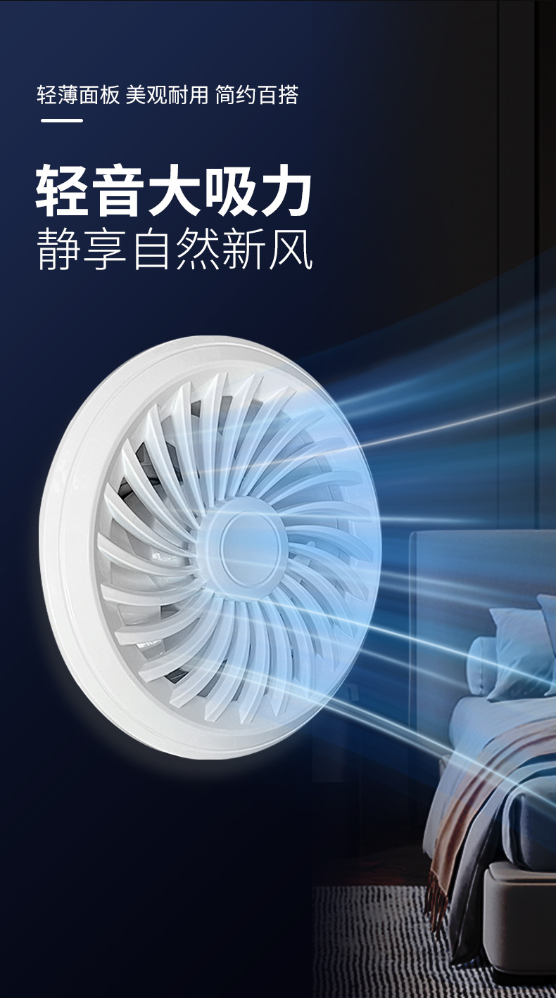 卫生间换气扇排风扇墙壁式酒店浴室厕所玻璃窗抽风机进风扇4寸6寸详情4