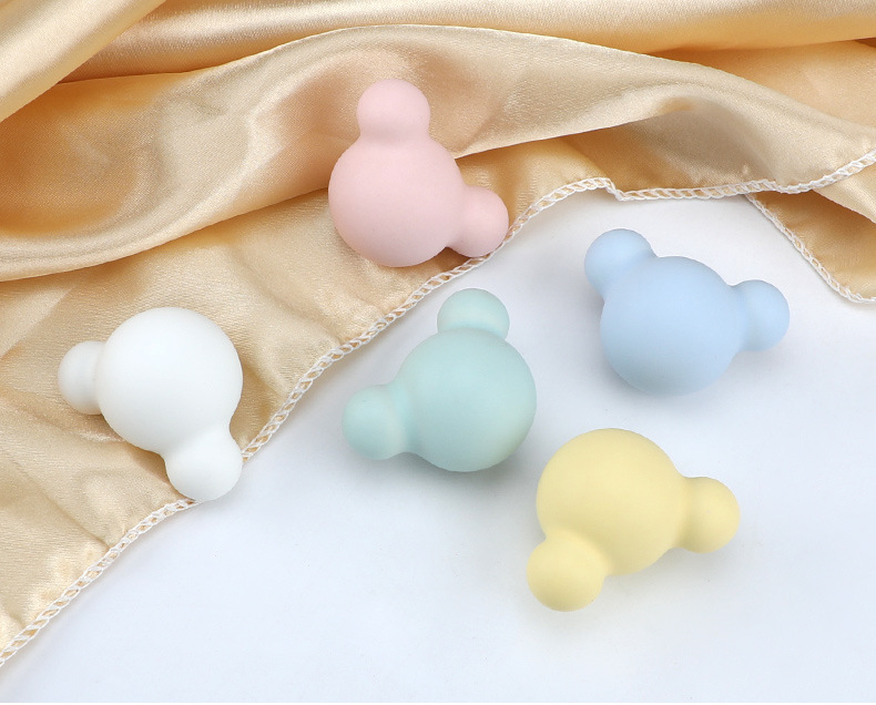 马卡龙彩色圆形拉手儿童房可爱衣柜门橱柜抽屉莫兰迪粉蓝色小拉手详情19