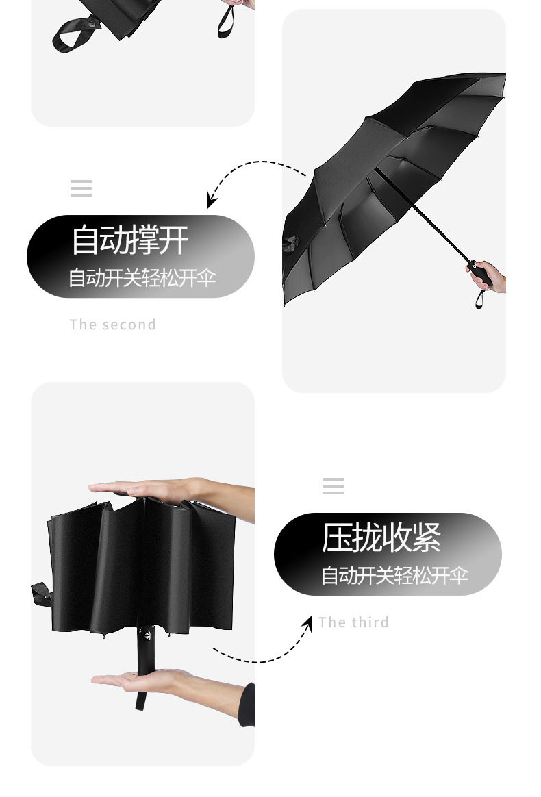 折叠全自动雨伞男女学生韩版晴雨两用防晒遮阳太阳伞防紫外线大号详情6