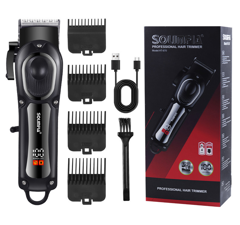 SOLIMPIA electric hair clippers wholesale, shaving and hairdressing tools, digital display hair salon electric clippers, engraved oil hair clippers pic 12