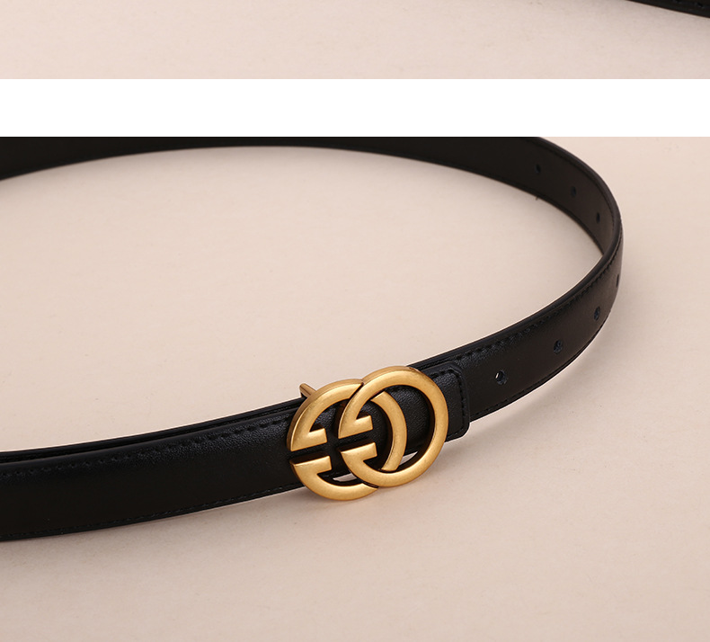 G字女士真皮皮带牛皮腰带商务休闲简约时尚百搭西装字母裤带ins风详情12