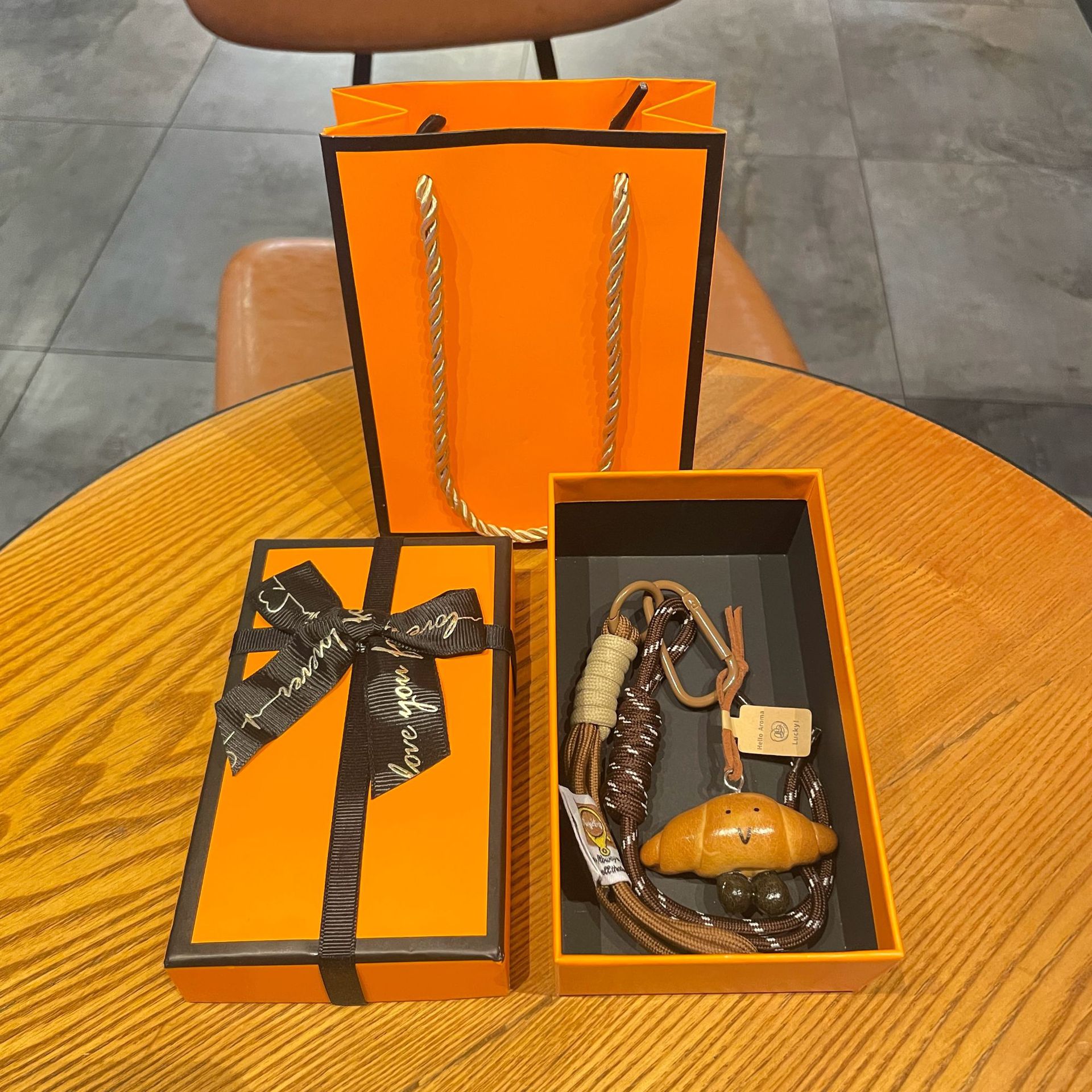 miu风碱水面包钥匙扣秋冬美拉德系可爱面包挂件学生情侣书包装饰详情26