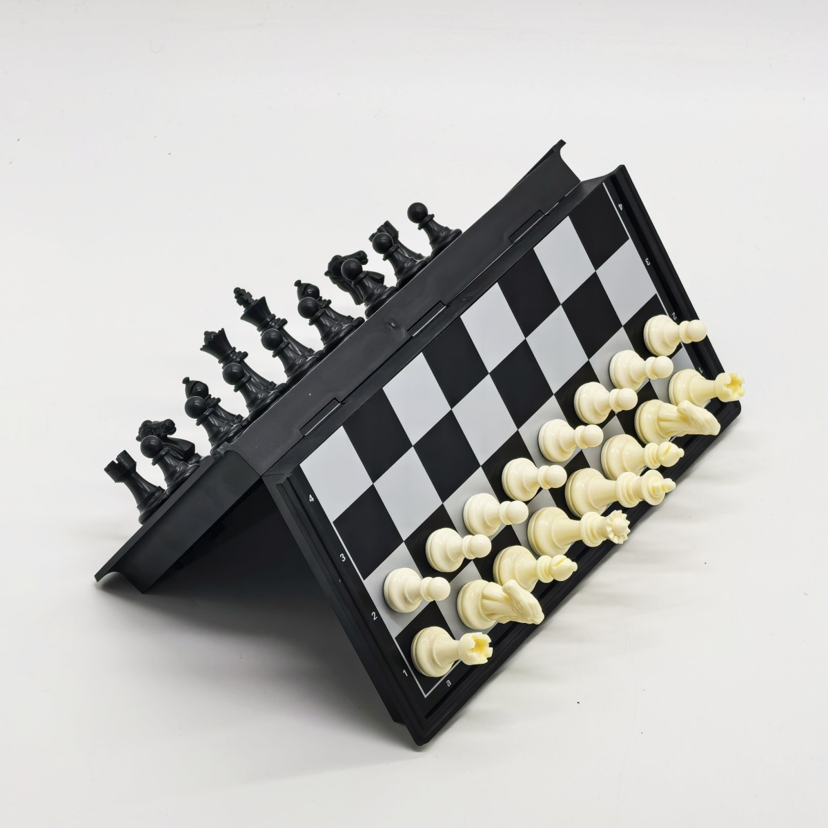 25cm黑白国际象棋磁性折叠棋盘可收纳磁力棋盘益智儿童比赛西洋棋详情6