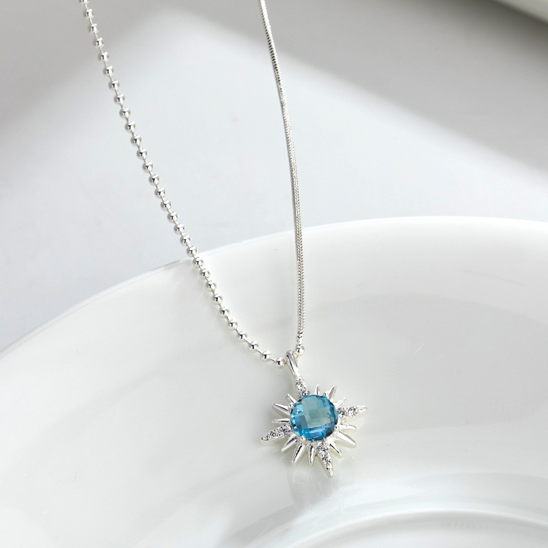 柏伶饰品时尚雪花项链高级感日韩系列小清新锁骨链轻奢锆石锁骨链详情9