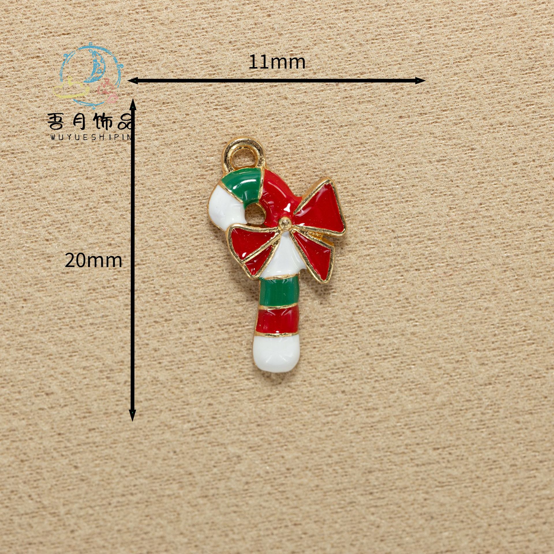 大量圣诞系列合金滴油配件挂件吊坠DIY跨境麋鹿雪花胸针别针装饰详情11