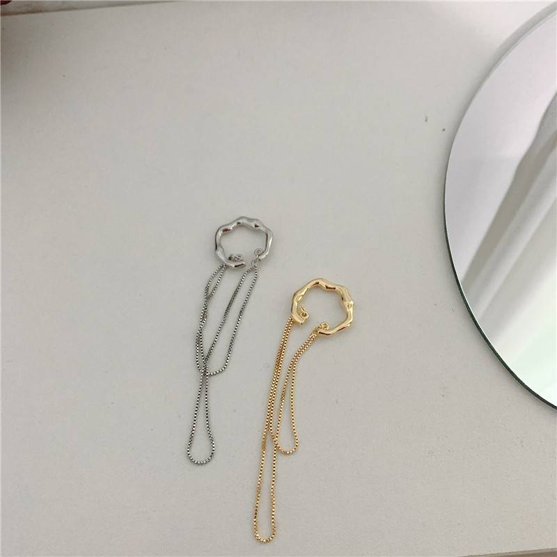 新款不规则耳夹链条流苏耳骨夹无耳洞潮简约个性冷淡风金属耳挂女详情3