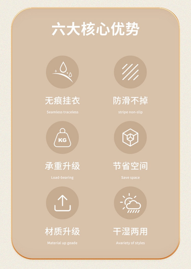 不变形衣架无痕防滑家用防肩角塑料晾晒衣服架子两用衣挂阳台衣撑详情5
