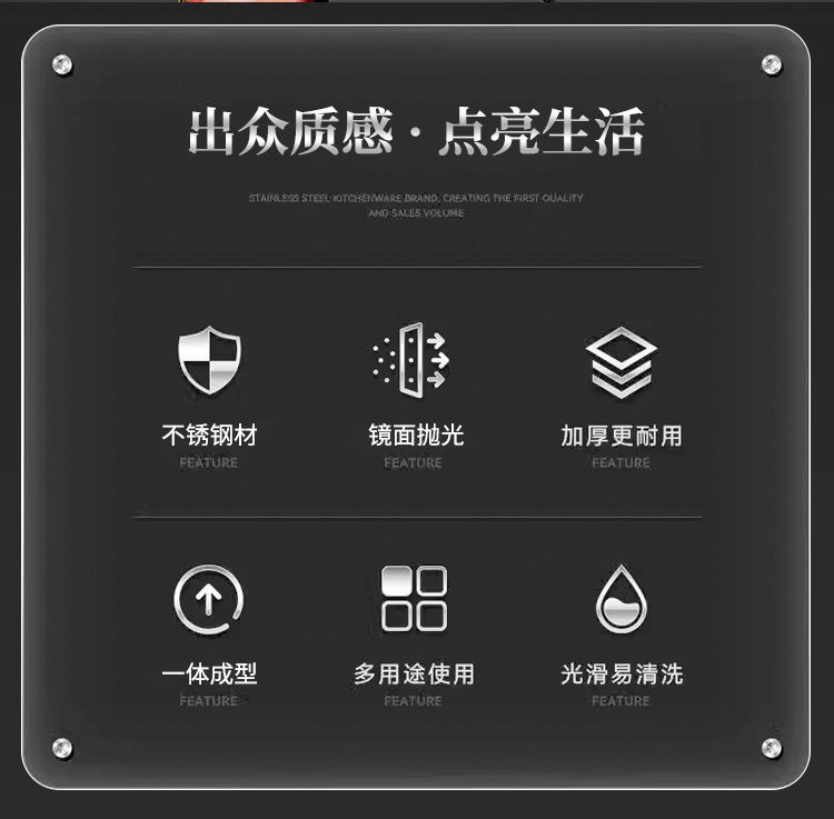 304不锈钢创意高档礼品酒店精品竹节西餐具牛排刀餐叉甜品勺筷子详情2