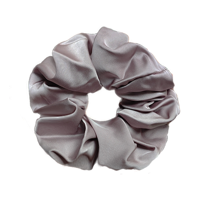 亚马逊新款简约百搭大肠发圈纯色肥肠头绳时尚仿真丝发饰详情7