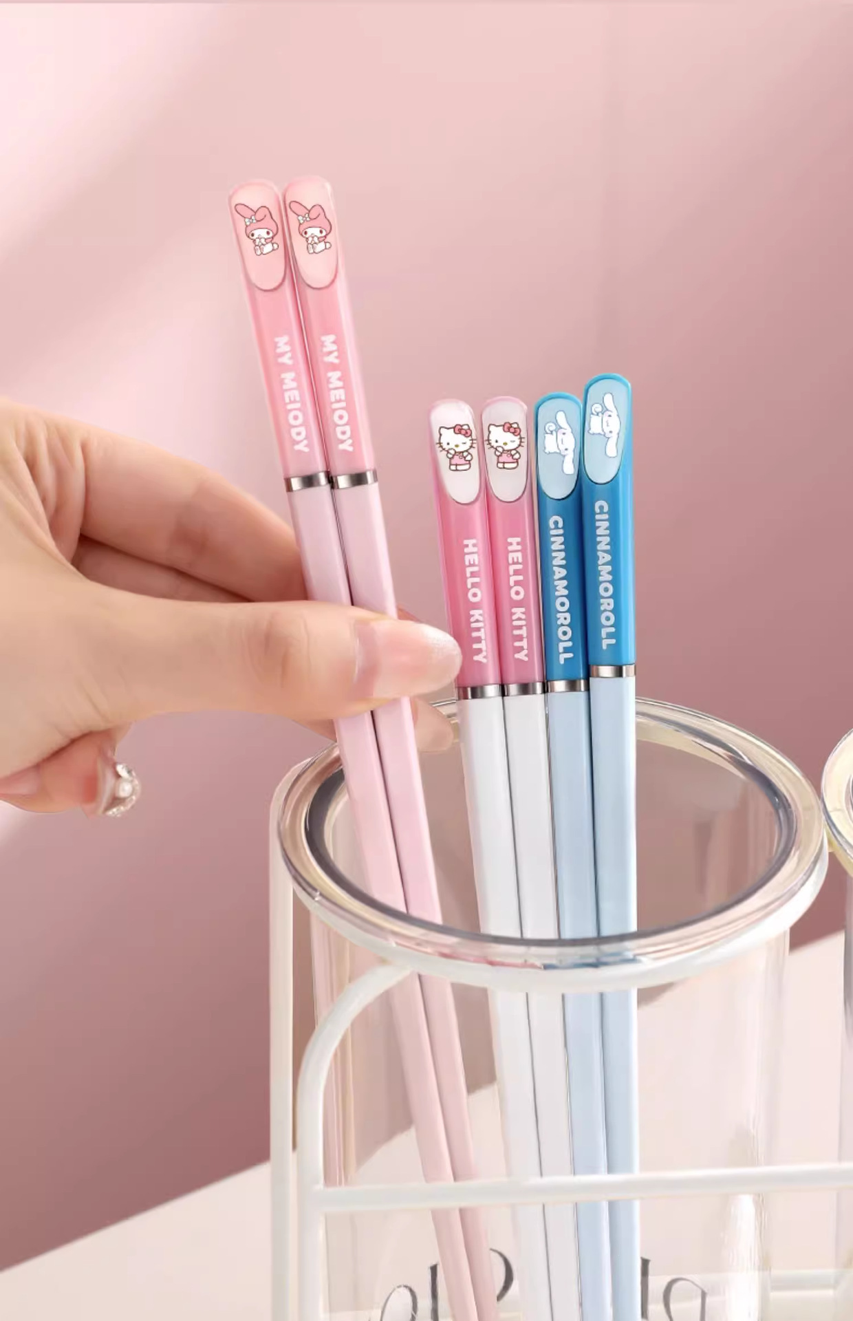 2024年三丽鸥筷子家用高颜值高档轻奢单人装一人一双日常可爱专用防霉详情23