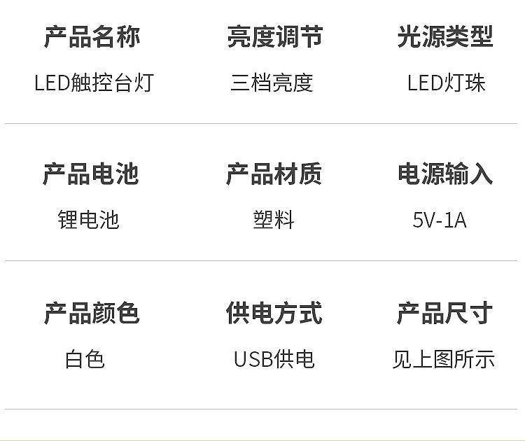 Wholesale of usb charging and plugging dual-purpose LED touch eye-protecting study and bedroom reading desk lamp pic 14