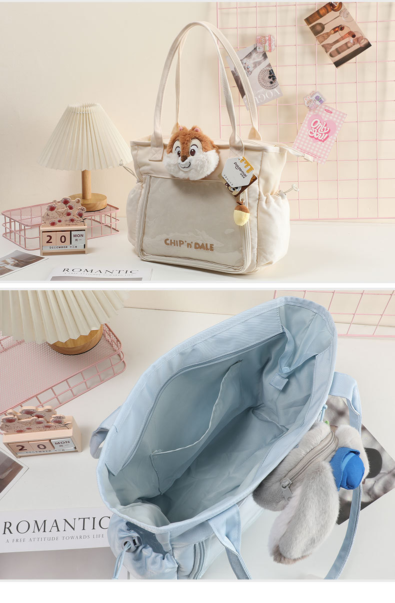 Officially authorized Zootopia Judi Nick Stuych Minnie plush single-shoulder bag Crossbody bag, large capacity double pic 5