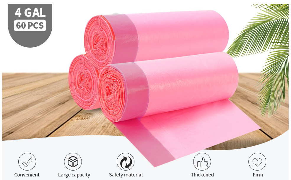 外贸跨境抽绳式垃圾袋香味 薰衣草/香草/柠檬香/玫瑰香 英文包装详情7