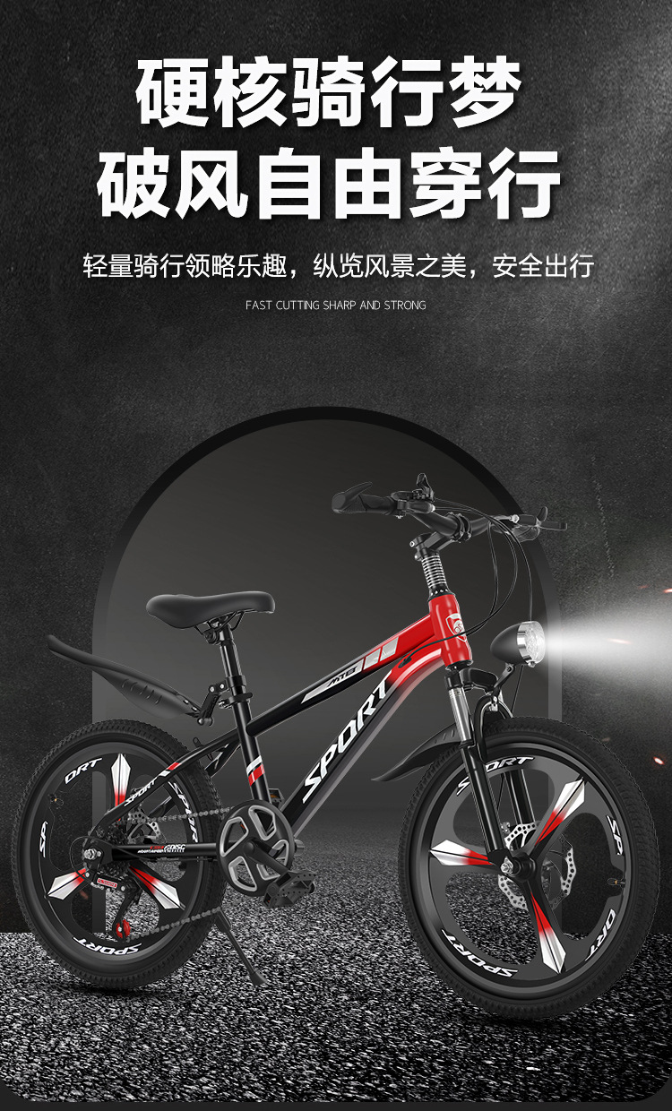 青少年山地车男生女生山地自行车8-15中大童学生变速学生车自行车详情1