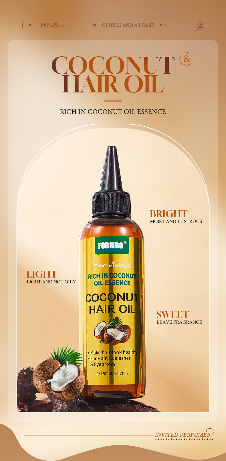 【 Cross-border Exclusive Supply 】FORMBO Hair Essential Oil Softens hair strands with luster and improves frizz. Wholesale of Hair essential oil pic 9