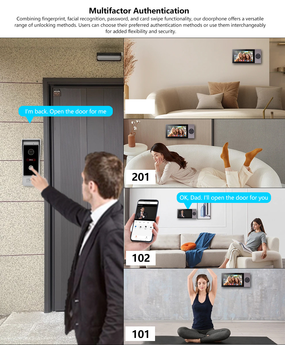 TUYA Video doorbell, WIFI motion detection access control system, remote unlocking, high-definition video doorbell, smart TUYA, wholesale for foreign trade pic 4