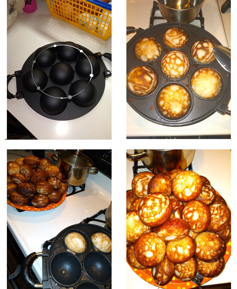 7holes cake Mould7-hole spherical aluminum die-cast cake mold Egg pan non-stick cake baking DIY pic 11